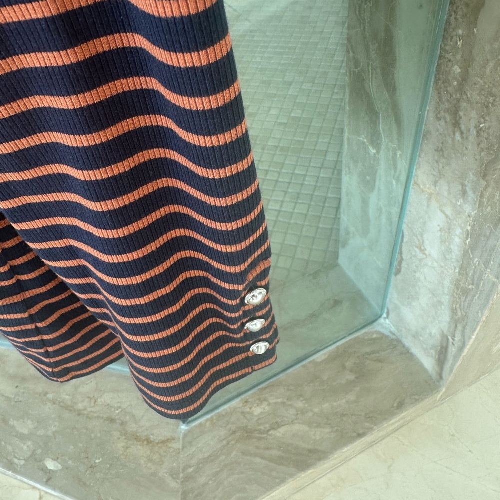 Pristine Elegant Talbots Striped Sweater - Picture 3 of 6